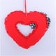 thumbnail image 4 of Wmhnj Corona floral artificial en forma de corazn con lazo de cinta, ideal para decorar la puerta de entrada durante todo el año., 4 of 9