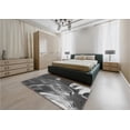 thumbnail image 5 of Ahgly Company Machine Washable Indoor Square Transitional Dark Gray Area Rugs, 8' Square, 5 of 7