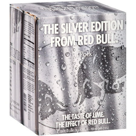 Red Bull The Silver Edition Energy Drink,8.4 Fl. Oz., 4 Count