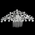 thumbnail image 3 of Miangastore Bridal Wedding Flower Crystal Rhinestone Women Hair Comb Headpiece, 3 of 5