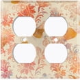 thumbnail image 3 of Metal Light Switch Plate Outlet Cover (Floral Wallpaper FLW001), 3 of 13
