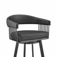 thumbnail image 6 of Armen Living Chelsea Swivel 26 in. Faux Leather Counter Stool, 6 of 9