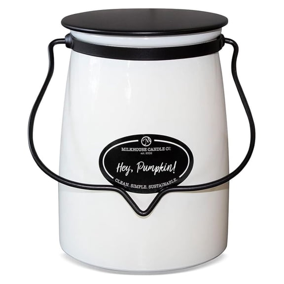 Creamery Collection, Hey Pumpkin Scented Soy Candle: Butter Jar Candle, 22-Ounce