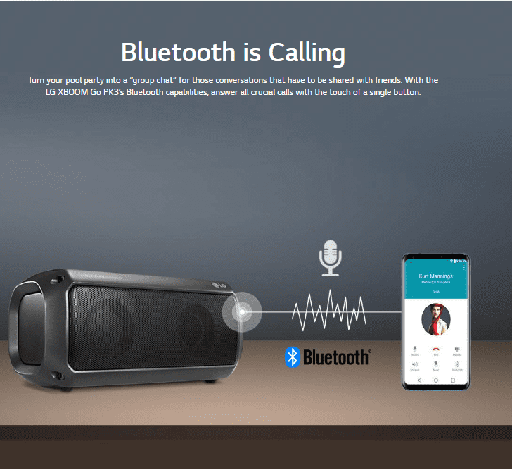 lg portable bluetooth speaker pk3