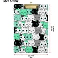 thumbnail image 2 of FMSHPON Cute Cats Clipboard Hardboard Wood Nursing Clip Board and Pull for Standard A4 Letter 13x9 inches, 2 of 7