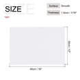 thumbnail image 2 of ABS Plastic Sheet 16 " x 12 " x 0.06 " ABS Styrene Sheets White 2 Pcs, 2 of 6
