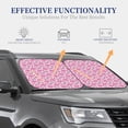 thumbnail image 2 of Lsque Cute Watermelon Flamingo 2 PCS Windshield Sun Shade | CarFoldable Window Covers | Car Accessories Reflect UV for Universal Cars SUV Truck | Medium, 2 of 7