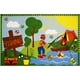 thumbnail image 1 of Fun Rug Fun Time - NUEVA alfombra de área de pesca Gone 39"x58" LA Rugs Inc. FT-15 3958, 1 of 1