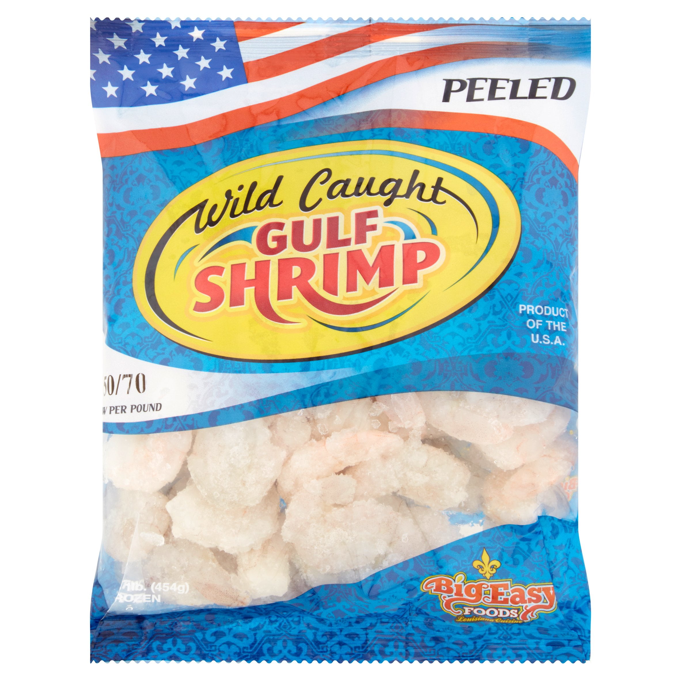 Big Easy Foods Wild Caught Peeled Gulf Shrimp, 1 lb by Big Easy Foods