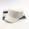 thumbnail image 1 of Casquettes de baseball délavées classiques pour hommes et femmes, dessus plat, réglable, décontracté, extérieur, casquette couvertes, chapeaux militaires, monochromatique, 1 of 6