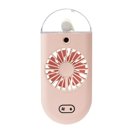 

Daiosportswear Clearance Cactus Handheld Water Replenisher Fan with Atmosphere Night Light Can Be Vertical and Portable Usb Small Fan Pink