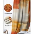 thumbnail image 3 of Burnt Orange Brown Kitchen Curtains Farmhouse Ombre Abstract Mottled Art Cafe Short Curtains for Bathroom Blackout Window Curtain Small Window Treatment Drapes for Bedroom Living Room 27.5"x39"x2, 3 of 9
