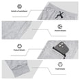 thumbnail image 6 of Gubotare Mens Lightweight Sweatpants Baggy Sweatpants Mens Zipper Pockets Gym Workout Sweat Pants Wide Leg Cotton Soft Loose Open Bottom Casual Y2K (Light Gray,L), 6 of 9