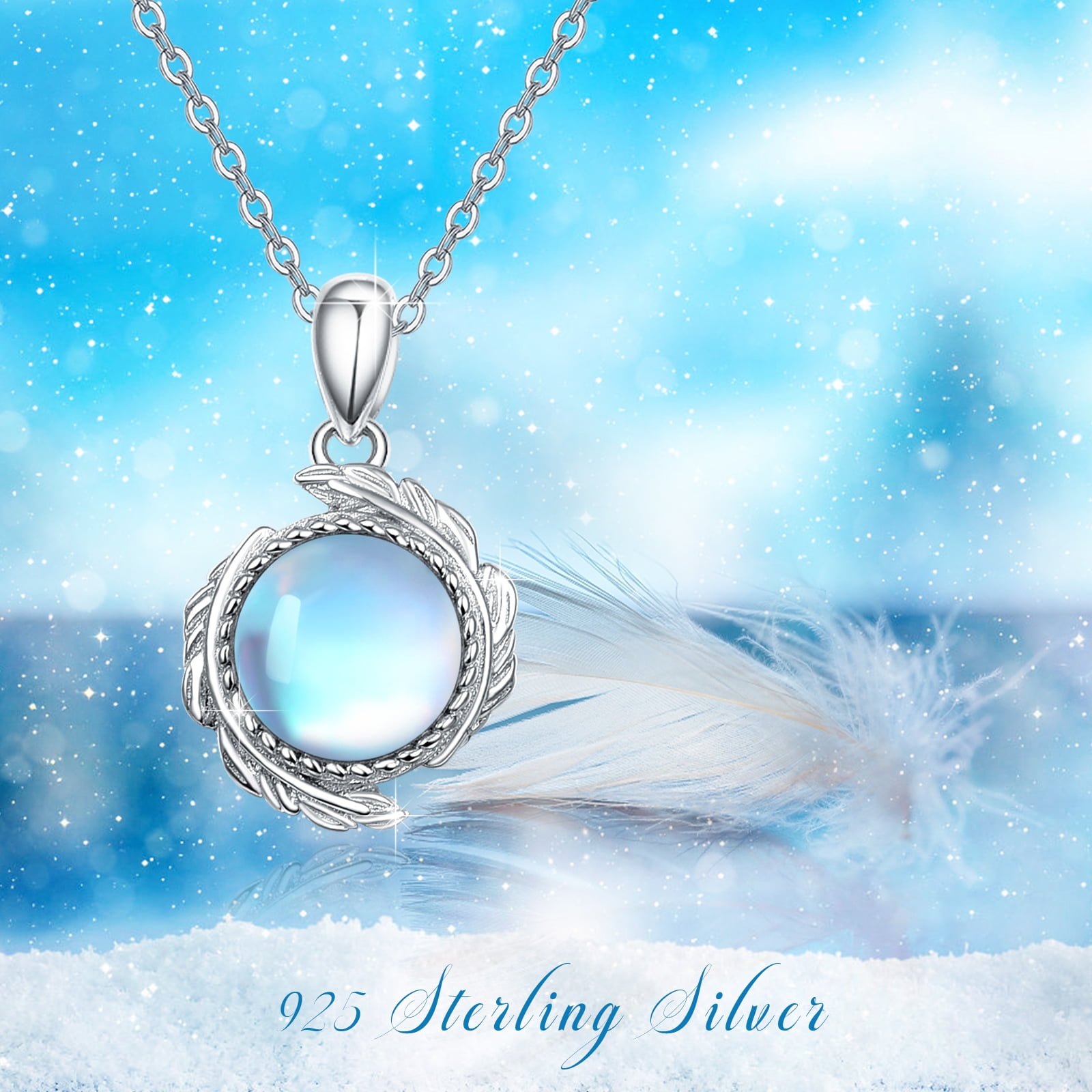 Moonstone Necklace Silver | Moonstone Store