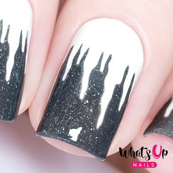 Whats Up Nails - Icicles Vinyl Stencils Nail Art Design