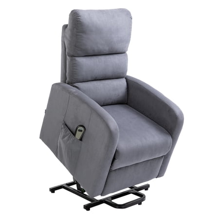 lift chair homegear power recliner microfiber chairs electric recliners charcoal remote recline walmart massage furniture