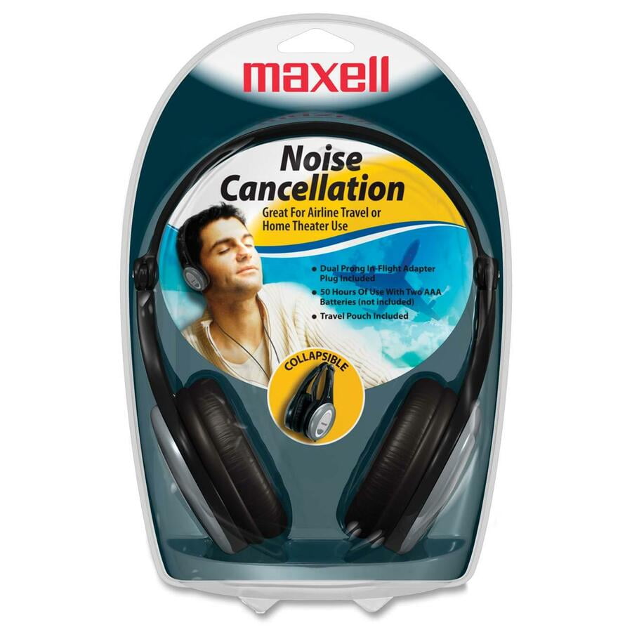 Maxell OverEar Headphones, NoiseCanceling HP/NCIII