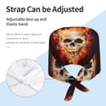 thumbnail image 4 of Kdxio Satanic Skull Pattern Turban Hat for Women Men Comfortable Adjustable Cleaning Working Cap with Sweatband, 4 of 8