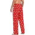 thumbnail image 6 of HPINK-T Men's Pajama Pants Super Soft Valentines Heart Sleep Lounge Pants Pjs Bottoms with Pockets, 6 of 7