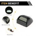 thumbnail image 4 of Unique Bargains 2 Pcs LED License Plate Light Tag Lamp Assembly for Chevrolet Silverado for GMC Sierra 1500 2500 3500 2001-2013 No.22788117 White 6500K Clear Lens, 4 of 7