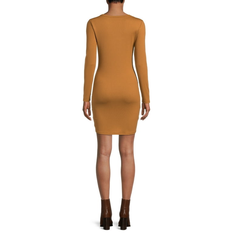 No Boundaries Juniors Ruched Front Dress Walmart