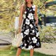thumbnail image 1 of WILLBEST Vestido Lino Mujer Vestido Casual Sin Mangas Con Bolsillos Y Estampado Degradado Para Mujer, 1 of 3