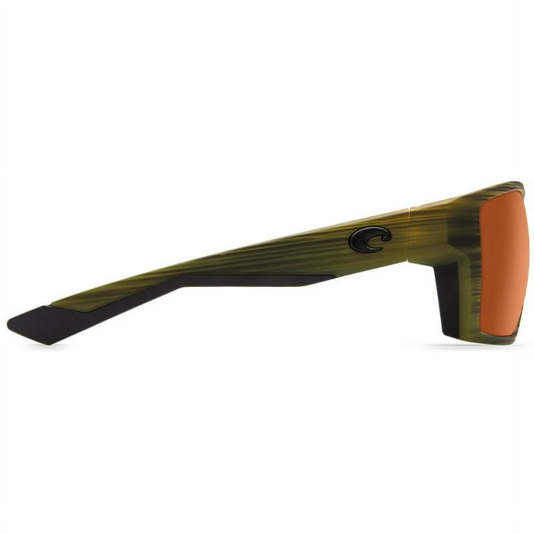 Costa Del Mar Bloke Copper Polarized 580P Wrap Men's Sunglasses