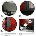 thumbnail image 3 of Designart "Red Modern Bathroom beauty V" Bath & Laundry Floater Framed Wall Art Living Room, 3 of 7