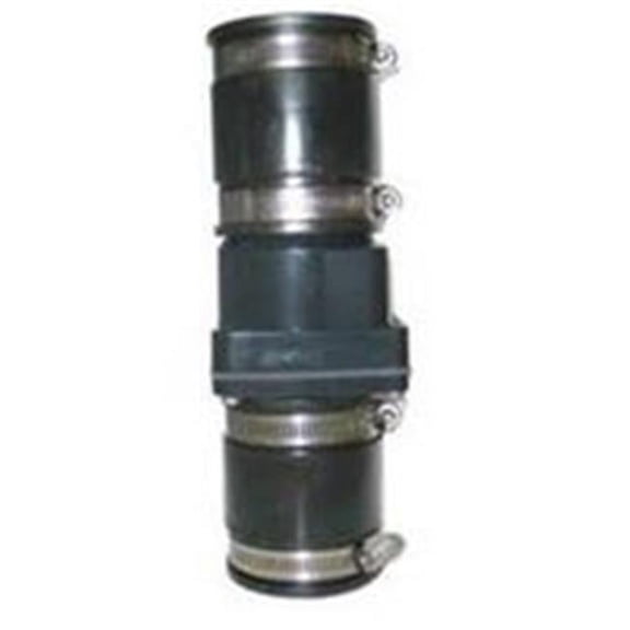 PLUMBEEZE 2 In. ABS Thermoplastic In-Line Sump Pump Check Valve PE-SPC200SB