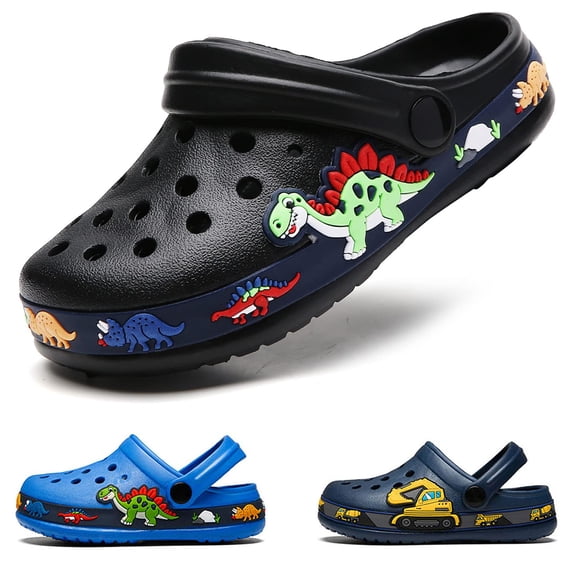 Drecage Toddler Boys Girls Cartoon Clogs Kids Lightweight Garden Shoes Beach Sandals