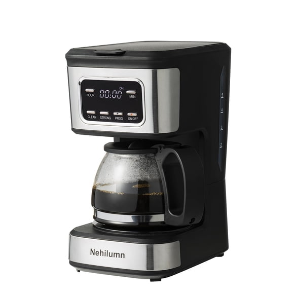 Cafetera Nehilumn programable de 5 tazas con filtro reutilizable