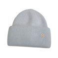 thumbnail image 1 of Beanie Hat Solid Color Wide Brim Autumn Winter Thick Korean Style Cap for Outdoor, 1 of 10