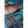 thumbnail image 3 of Petits Canoës Bleus et Rouges - Toile 24"x36 Pouces - Impression sur Demande, 3 of 5