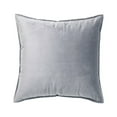thumbnail image 1 of Housse de Coussin de Siège Couleur Unie Velours Remplacement Doux Décoratif Réutilisable Fermeture Éclair Accessoires Gris 50x50cm, 1 of 9