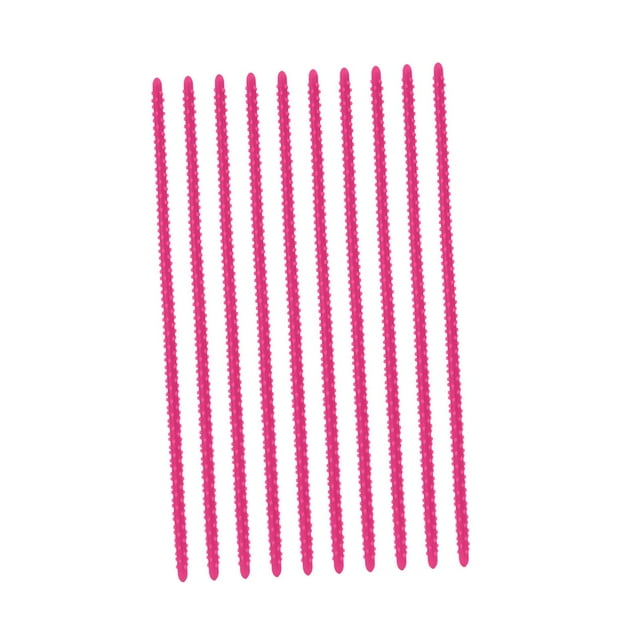 Rizador de pelo de silicona Flexible Yuyangstore 10 piezas rosa pequeña roja