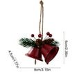 thumbnail image 4 of EWASWON Red Christmas Bells Small Hanging Pendant - Christmas Tree Decor, Durable Holiday Home Ornament Gift for Xmas Decorations, 4 of 6