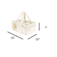 thumbnail image 2 of Cozy Plush Organizer with Bear Diaper Stackers & Caddies Newborn Baby Items Diaper Bags Organizer Cream, 2 of 11