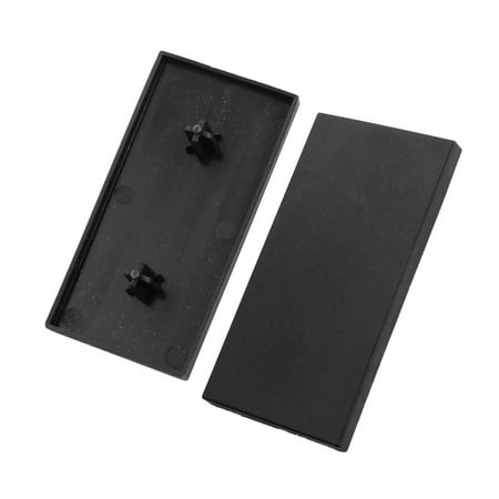 - T Slot Aluminum Profile Part Black Extrusion End Cap Cover 80mm x 40mm 2Pcs