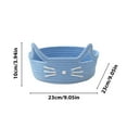 thumbnail image 3 of Cotton Rope Woven Cat Ear Storage Basket Organizer for Toys Office Supplies and Home Decor, 3 of 5