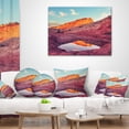 thumbnail image 3 of Designart Lake in National Monument Park - Landscape Printed Throw Pillow - 18x18, 3 of 4
