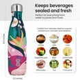 thumbnail image 5 of SINT Water Bottle, 17 Oz Stainless Steel, Double Wall & Vacuum Insulated, Blue, 1 Count, 5 of 8