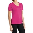 thumbnail image 4 of Mafoose Women's Short Sleeve Competitor V-Neck Tee Pink Raspberry Small, 4 of 5