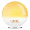 thumbnail image 1 of Wake Up Light Sunrise Sunset Alarm Clock Colorful Lights Natural Sounds Aid Bedside Lamp UK Plug, 1 of 5