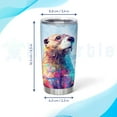 thumbnail image 3 of Personalized Gifts For Otter Lover - Otter Printed Custom Name Stainless Steel Tumbler 20oz With Lid - Idea Sea Animal Lover Gifts For Women Girl Kids On Birthday Christmas, 3 of 5