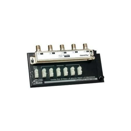 Open House OPEN HOUSE H801 Combination Hub Teleco with TV Splitter OHSH801