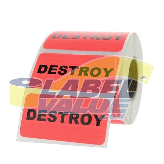 Destroy Inventory Labels 2" x 1"