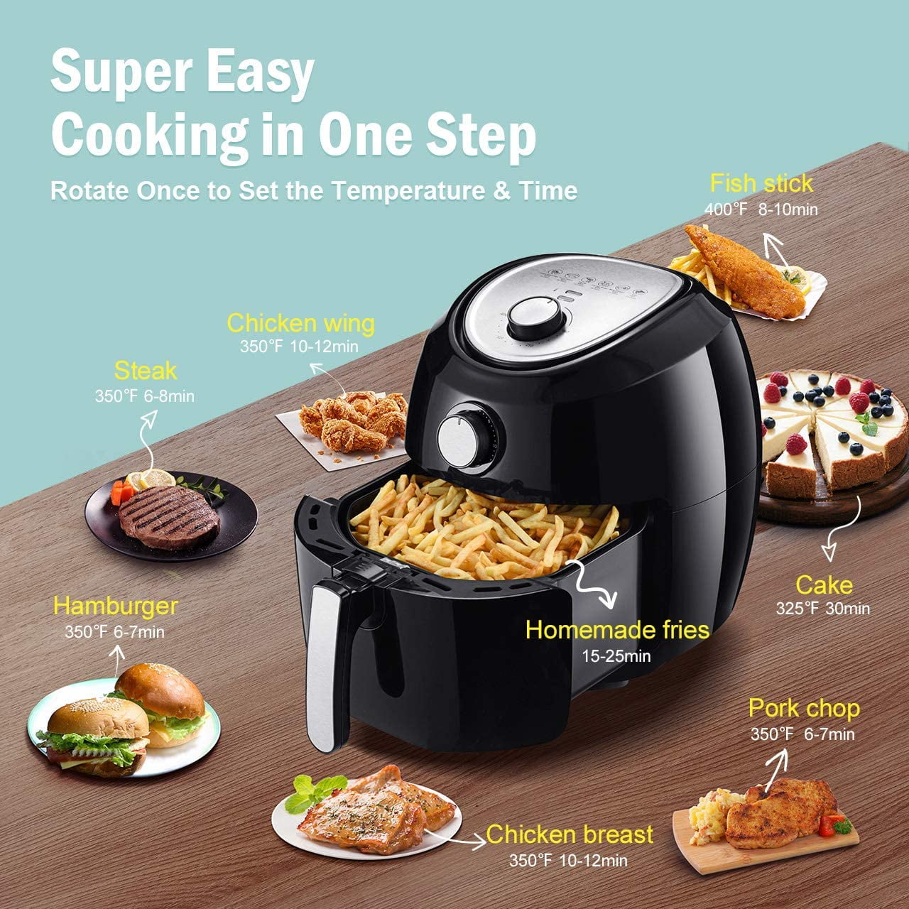 Kitchen & Dining Small Appliances 1700W Quick Knob Recipes Chicken