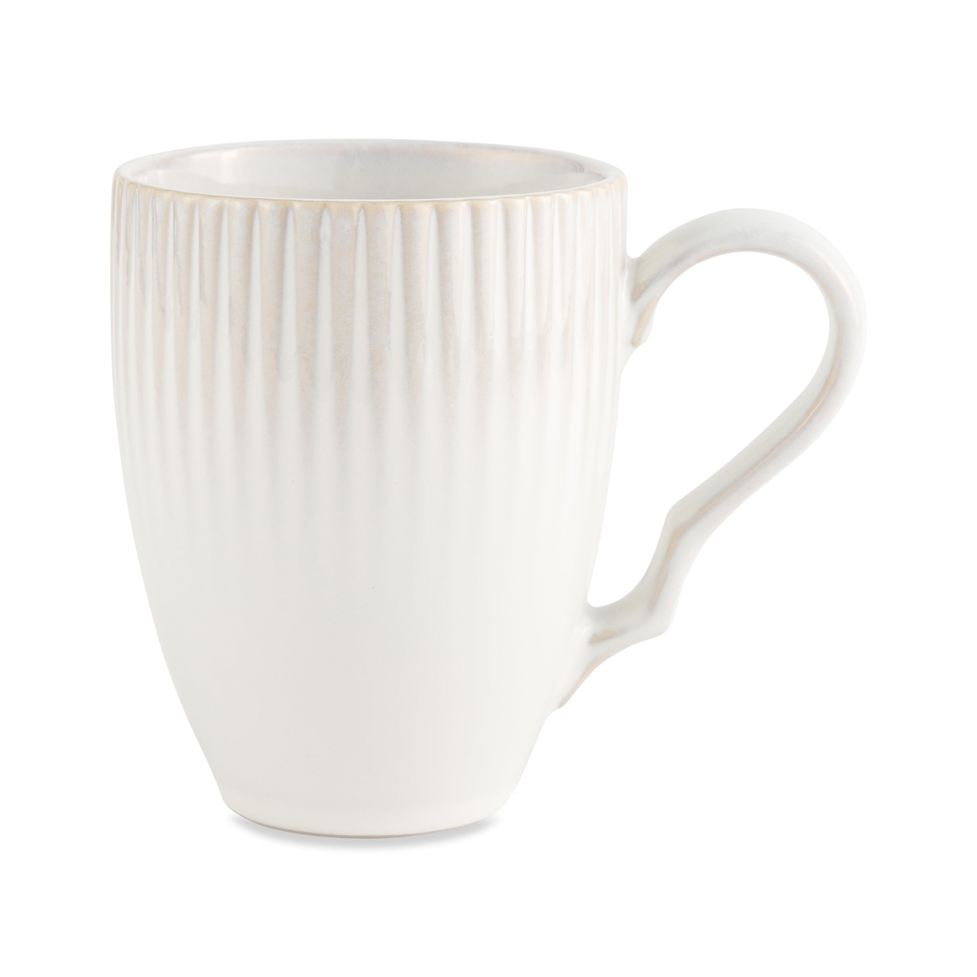 (2 pack) Better Homes & Gardens 13 fl oz Sawyer Cream Ceramic Mug