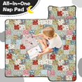 thumbnail image 4 of Pioneer Flower Floral Print Pattern Toddler Nap Mat for Teens Preschool Daycare, Teens Sleeping Mat Bag, Toddler Sleeping Bag with Pillow, 4 of 6