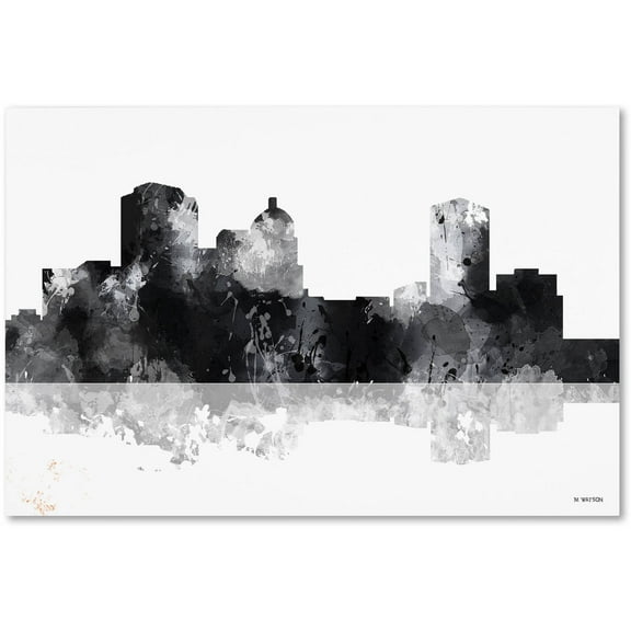 Trademark Fine Art "Montgomery Alabama Skyline BG-1" Canvas Art by Marlene Watson